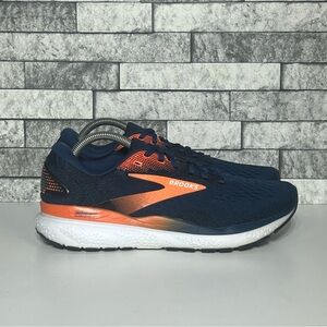 Brooks Ghost Men’s 9 Blue Orange Athletic Shoes